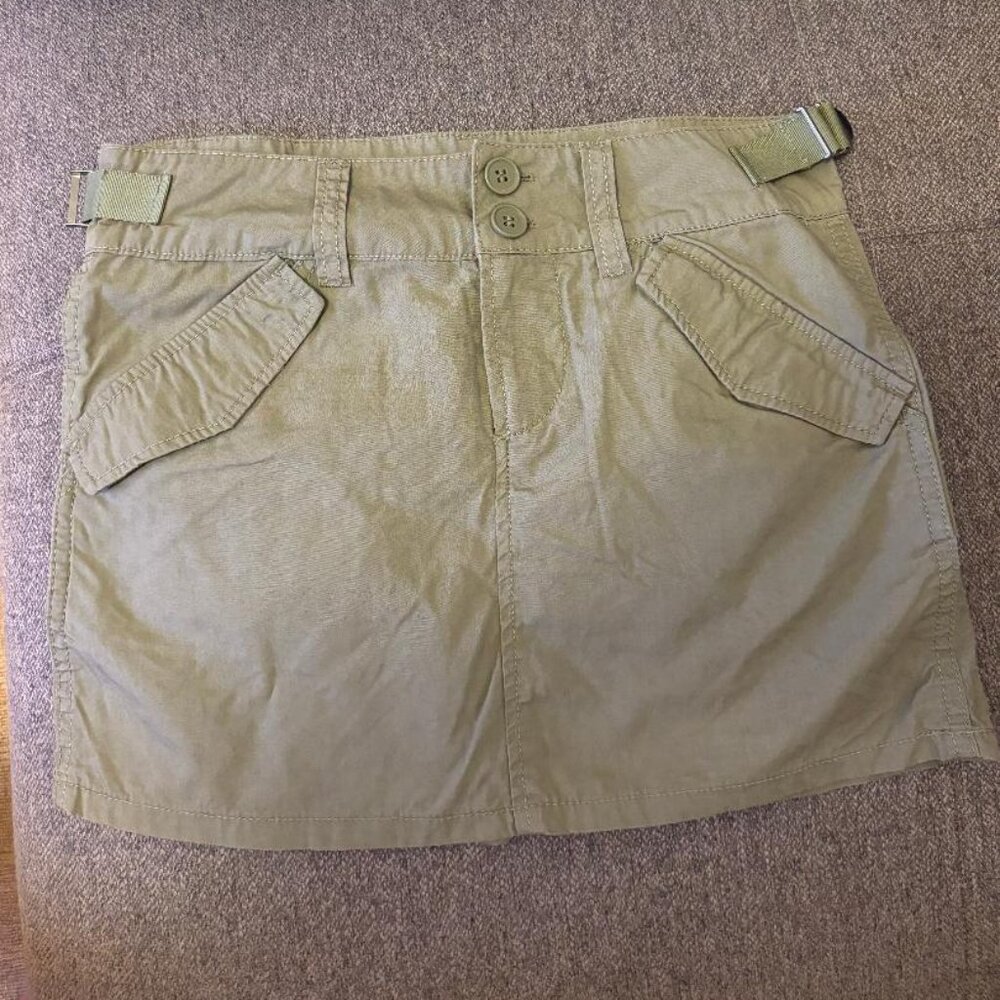 H&M Green Cargo Mini Skirt